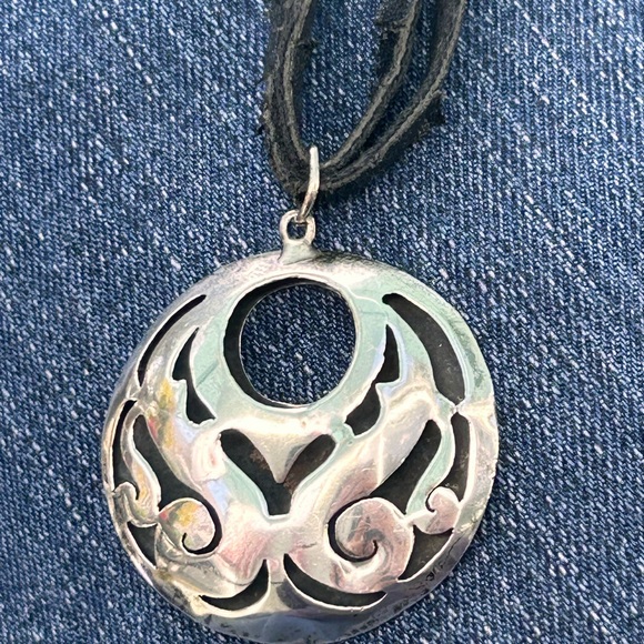 VNT Mexican sterling silver pendant/choker - Picture 17 of 17